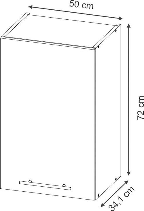 Actual product image Vicco Hängeschrank Fame-Line (50 x 34.10 x 72 cm)
