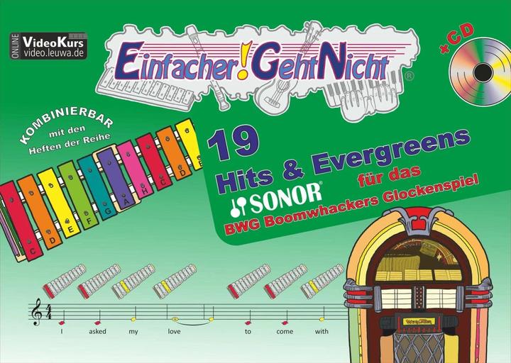 Produktbild Einfacher!-Geht-Nicht: 19 Hits & Evergreens - für das SONOR BWG Boomwhackers Glockenspiel mit CD (Deutsch, Bruno Waizmann, Martin Leuchtner, 2018)