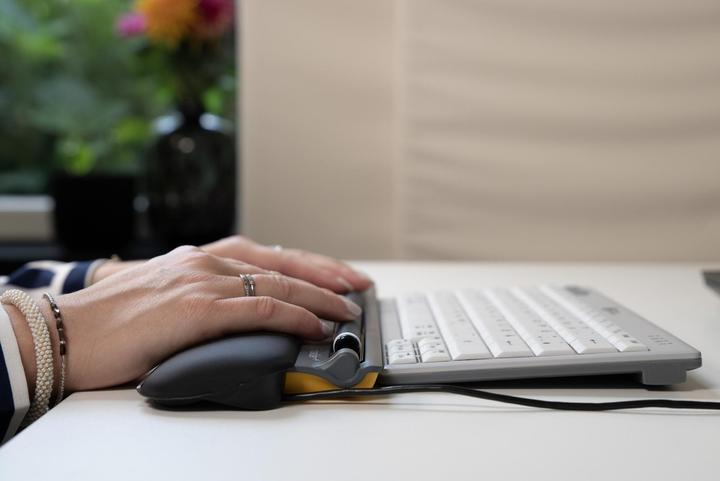 Actual product image Bakker Elkhuizen BakkerElkhuizen Mouse ErgoSlider Plus Central Mouse retail (Cable)