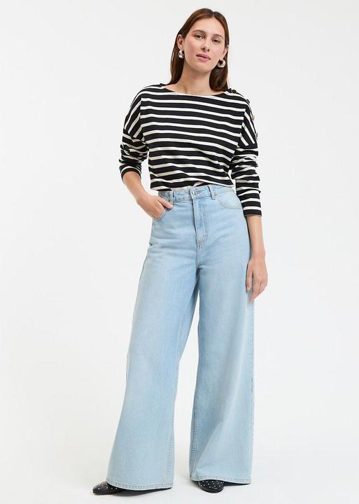 Actual product image La Redoute Collections Extra-wide high-waist jeans (Frequency band 38 (2600 MHz))
