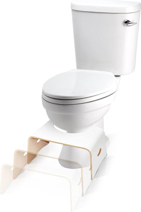 Image du produit Well Care Tabouret de toilette Bois laqué Blanc