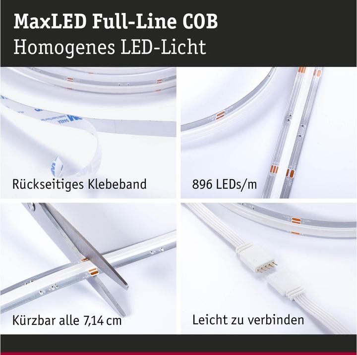 Produktbild Paulmann MaxLED 1000 Full-Line COB Stripe Set (Mehrfarbig, 300 cm, Indoor)