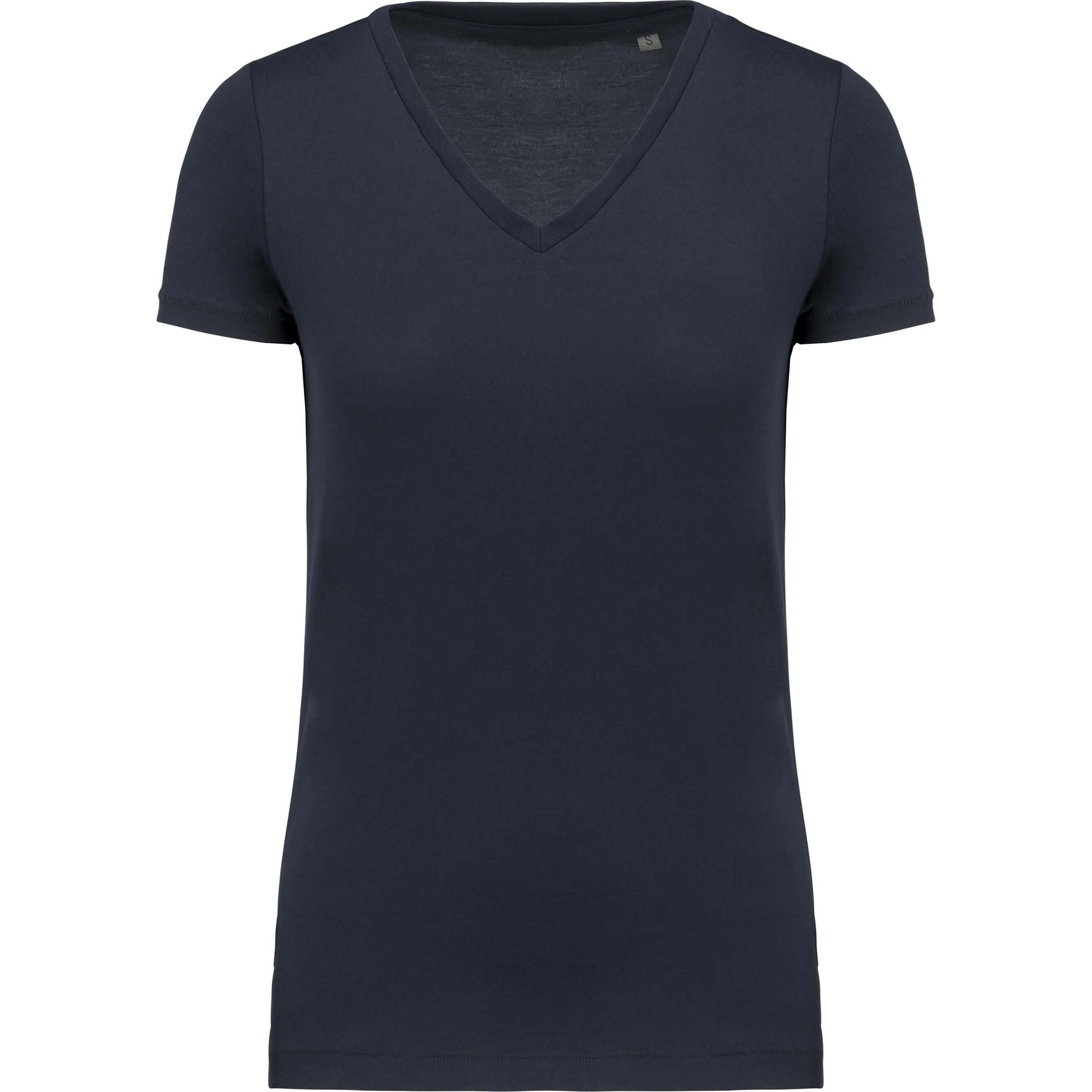 Kariban, Damen, Shirt, Supima Col V, Blau, (M)