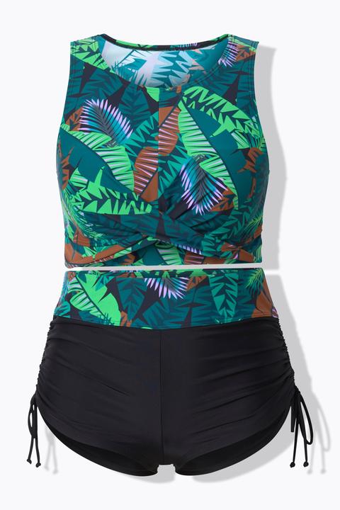 Produktbild Ulla Popken Bikini, Palmen, Softcups, Drapierung, recycelt (54)