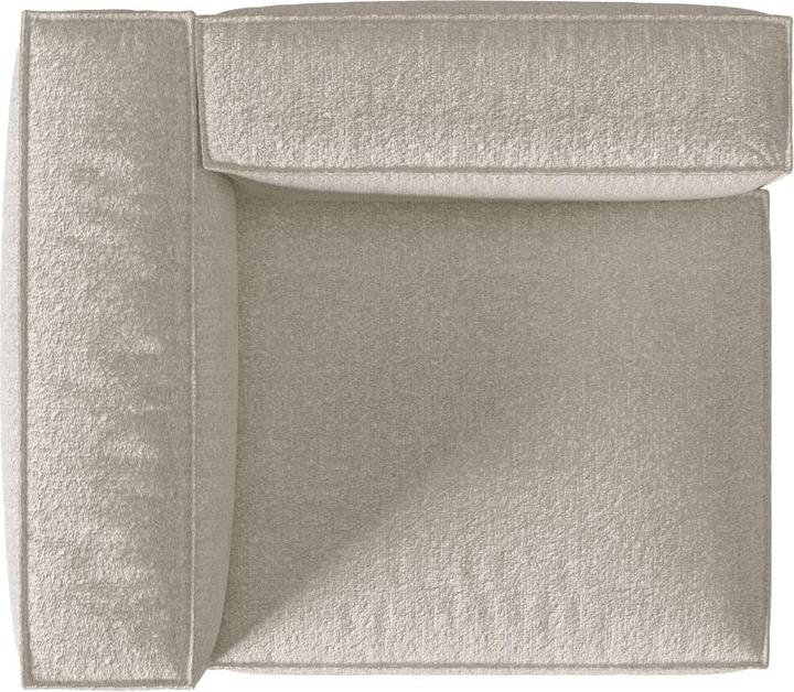 Image du produit Micadoni Canapé Modulaire Boucle Gauche, "Nuria", 1 Place, Beige, 125x110x72 Fabriqué en Europe (Canapé modulaire)