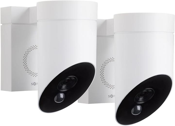 somfy Outdoor Camera Set with Intelligent Detection, 1080p Full HD, 110 dB Siren, Lamp Connection (1920 x 1080 Pixels)