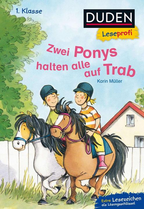 Actual product image Duden Leseprofi Zwei Ponys halten alle auf Trab, 1. Klasse (German, Catharina Westphal, Karin Müller, 2017)
