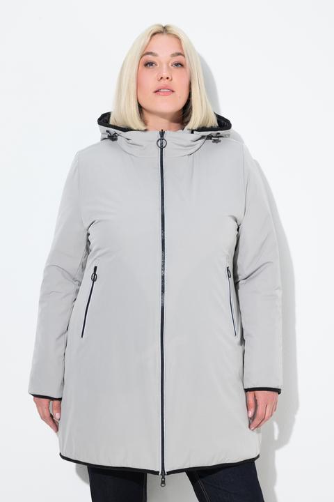 Produktbild Ulla Popken HYPRAR Wende-Steppjacke, Reflektor, 2-Wege-Zipper (54)