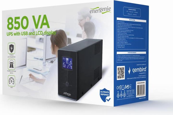 Image du produit Gembird 850VA UPS avec LCD (850 VA, 510 W)