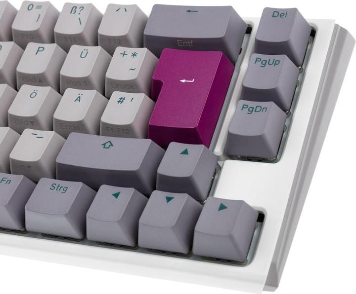Produktbild Ducky One 3 Mist Grey SF Gaming Tastatur, RGB LED - MX-Blue (Deutschland, Kabelgebunden)