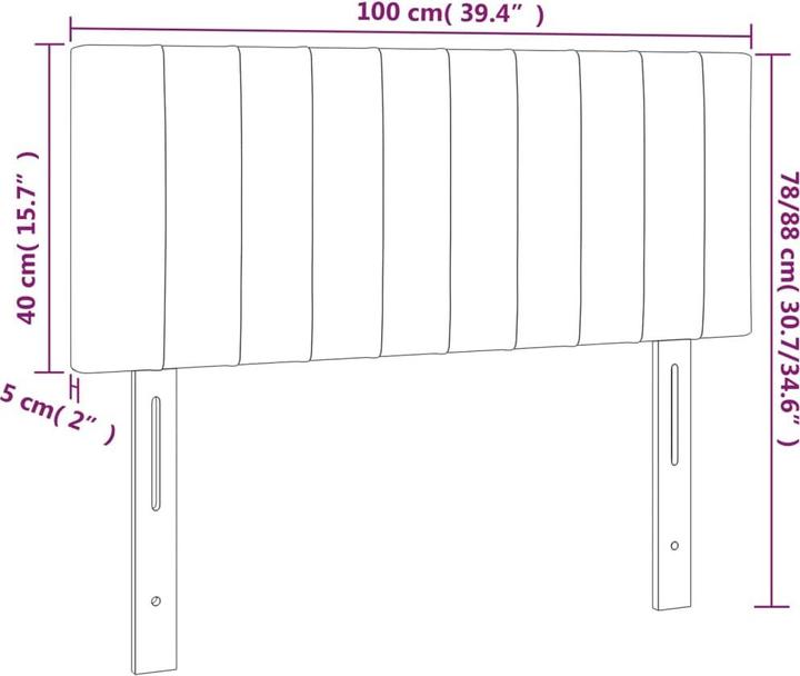Actual product image vidaXL Kellina (144 x 5 x 88 cm)