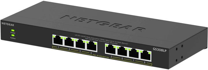 Produktbild Netgear Switch 8 port PoE Gigabit Unmanaged GS308LP