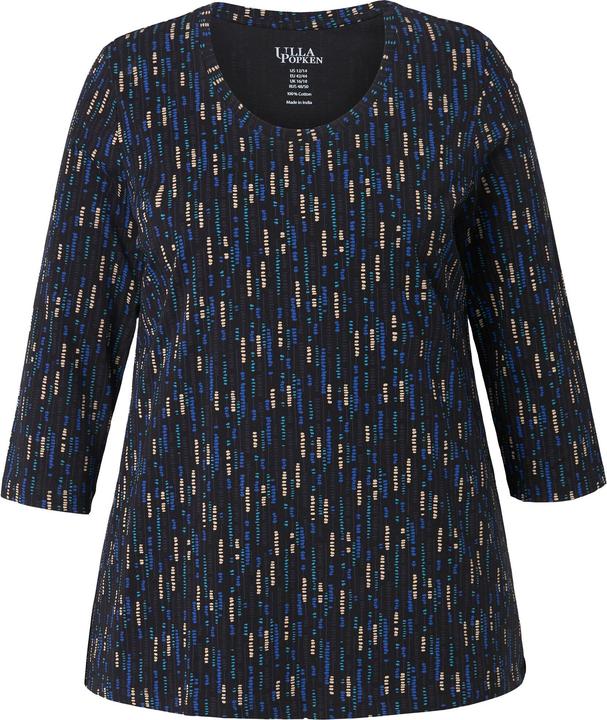 Actual product image Ulla Popken Dot Rain Print Cotton Tee (60)