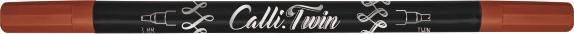 Actual product image Online Callibrush Pen TWIN 3mm 18601/6 Eggplant (Aubergine, 1x)