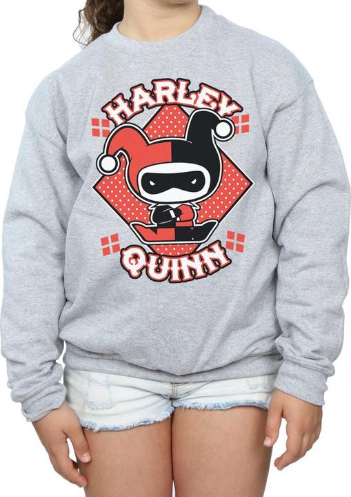Produktbild Chibi Harley Quinn Badge Sweatshirt Mädchen (128)