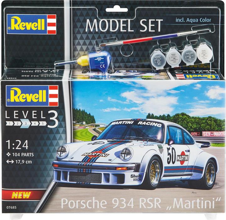 Actual product image Revell Porsche 934 RSR Martini