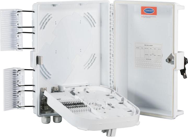 Produktbild EFB Elektronik FTTH IP65 Anschlussbox für 16Fasern, 16Kupplungen und Faserüberlängenaufnahme
