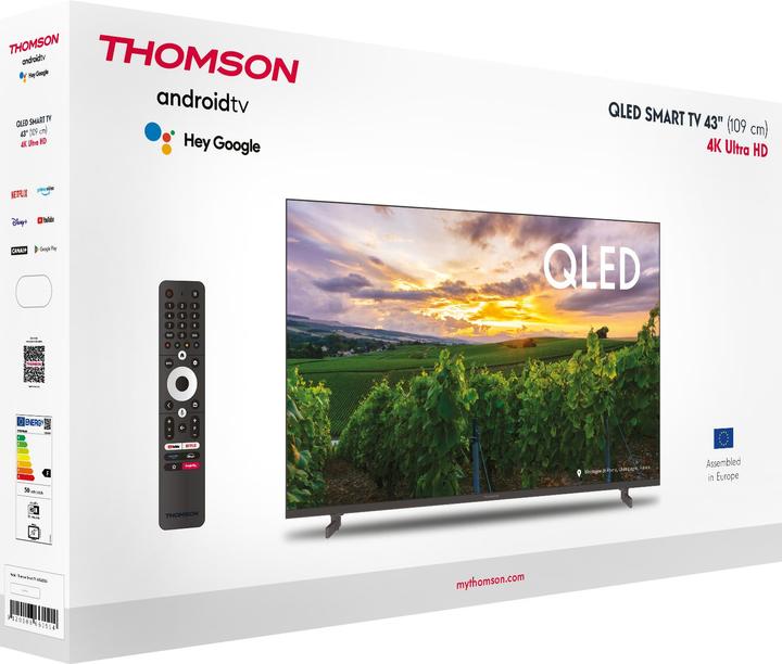 Actual product image Thomson 43-inch Full HD Smart TV (43", QLED, 4K)