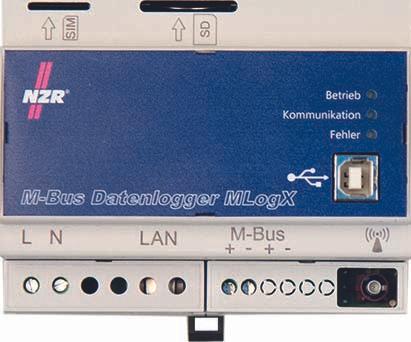 NZR M-BUS data logger 25 M-BUS devices