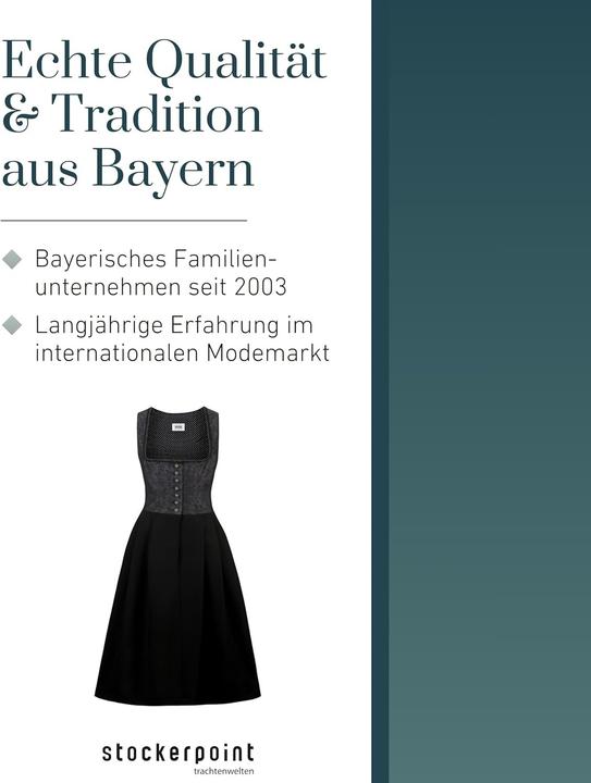 Image du produit Stockerpoint Dames Dirndl Dakota Jurk, zwart, 42 (42)