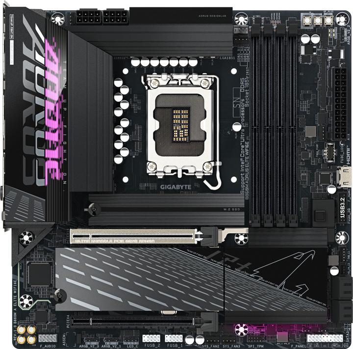 Productafbeelding Gigabyte B860M AORUS ELITE WIFI6E (LGA 1851, Intel B860, mATX)