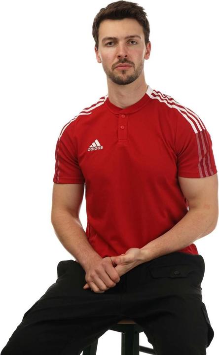 Actual product image adidas Mens Tiro 21 Short-Sleeved Polo Shirt (XS)
