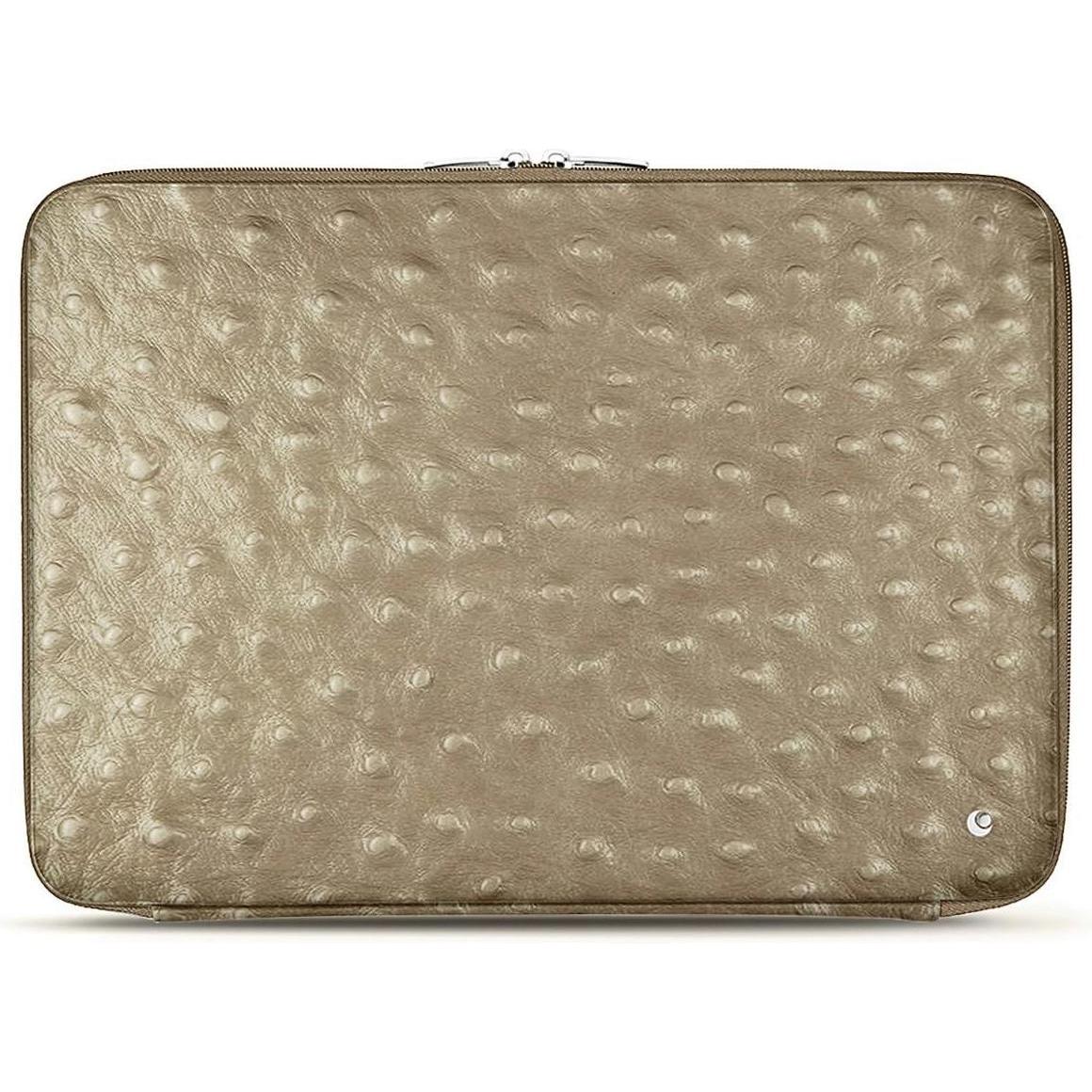 Noreve Lederhülle, Notebooktasche, Beige