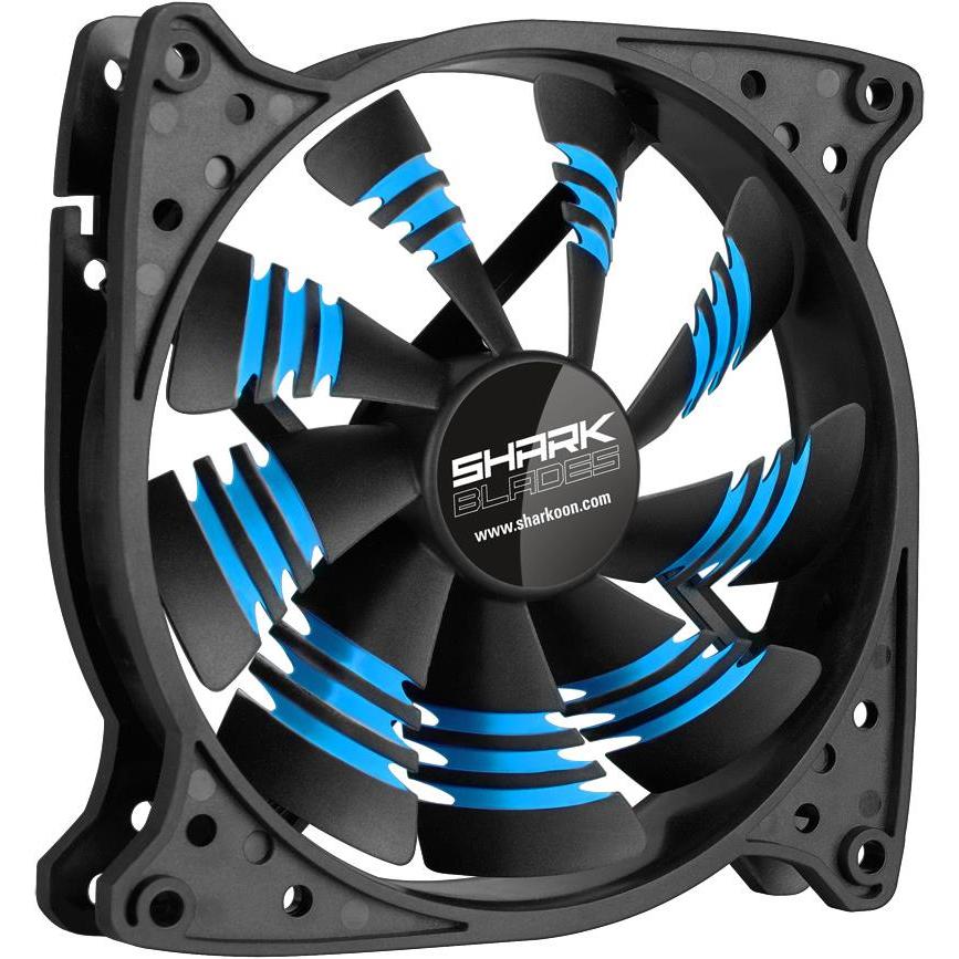 Thumbnail - Sharkoon SHARK Blades (120 mm, 1 x), PC Lüfter, Schwarz, Blau
