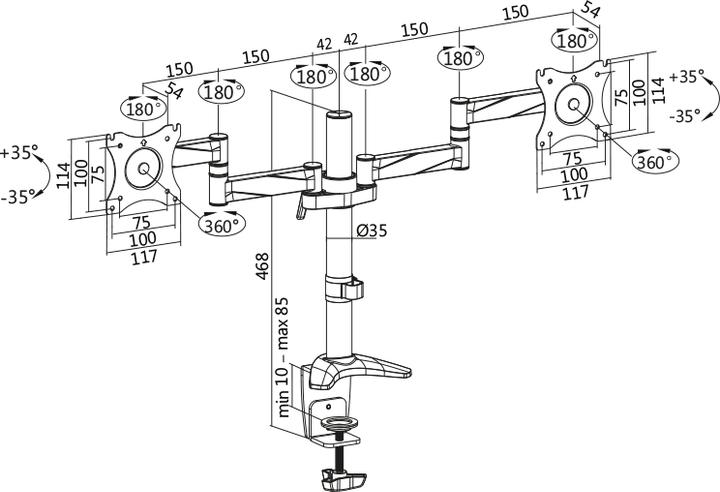 Produktbild LogiLink BP0077 (Tisch, 27", 8 kg)