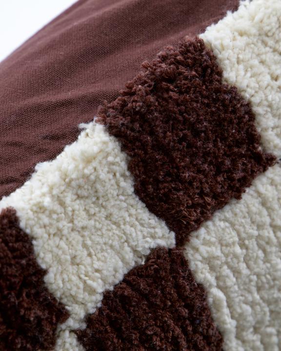 Produktbild House Doctor Cushion cover, HDChess, BrownOff-white