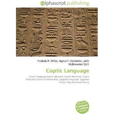Coptic Language, Fachbücher von Agnes F. Vandome, Frederic P. Miller, John McBrewster