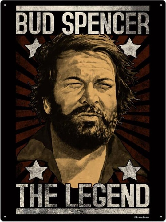 Immagine prodotto Blechwaren Fabrik Braunschweig Cartello in latta di Bud Spencer & Terence Hill Blue Sky 20 x 30 cm (20 x 30 cm)