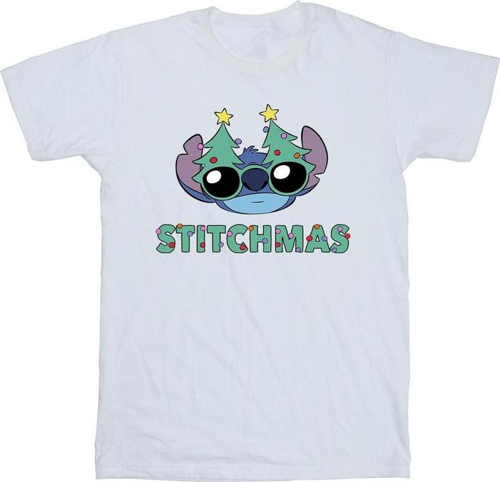 Immagine prodotto Disney Lilo & Stitch Stitchmas Glasses Maglietta Uomo (M)