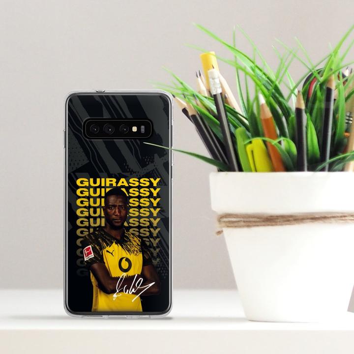 Actual product image DeinDesign Handyhülle für Samsung Galaxy S10 Plus Silikon Hülle Case Smartphone Schutzhülle BVB Borussia (Samsung Galaxy S10+)