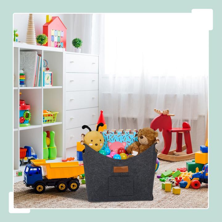 Image du produit Relaxdays Panier à bois décoratif