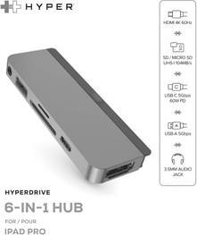 Image du produit Hyperdrive 6-in-1 (USB-C, 6 ports)