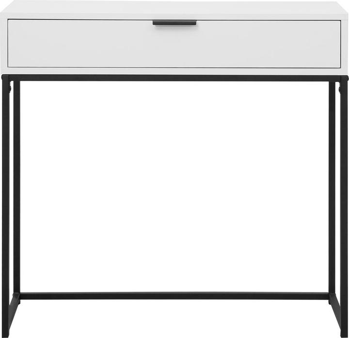 Actual product image HTI-Living Konsolentisch Cedrik 80 cm mit Schublade Weiss-Schwarz (80 x 28 x 76.50 cm)