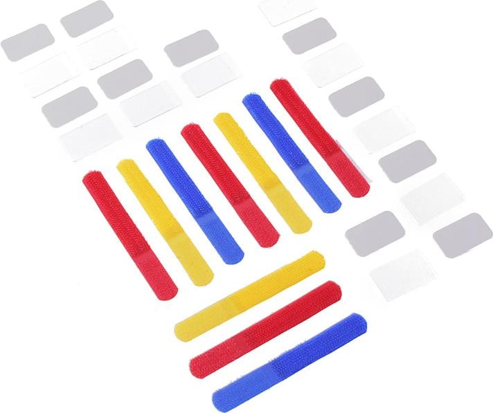 Actual product image Label-the-cable small velcro binder with label (Velcro cable ties, 90 mm, 10 pcs.)