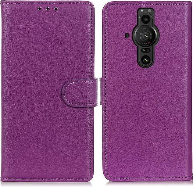 Actual product image MU Classic Litchi Leather Bookcover Series (Sony Xperia Pro-I)