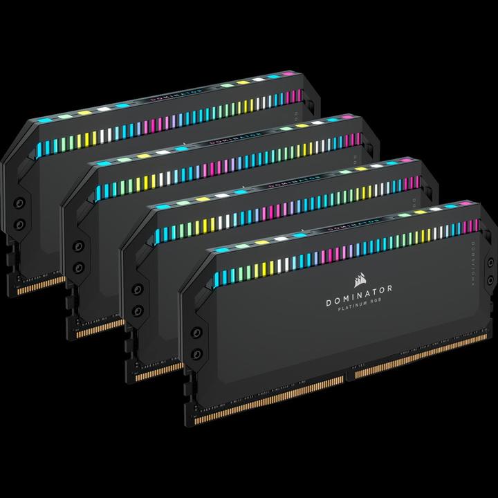 Produktbild Corsair DDR5 64GB PC 6600 CL32 KIT (4x16GB) DOMINATOR P RGB retail (4 x 16GB, 6600 MHz, DDR5-RAM, DIMM)