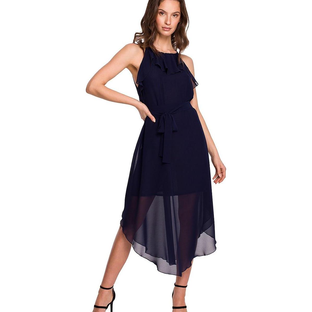 Makover, Damen, Kleider, Abendkleid, Blau, (S)