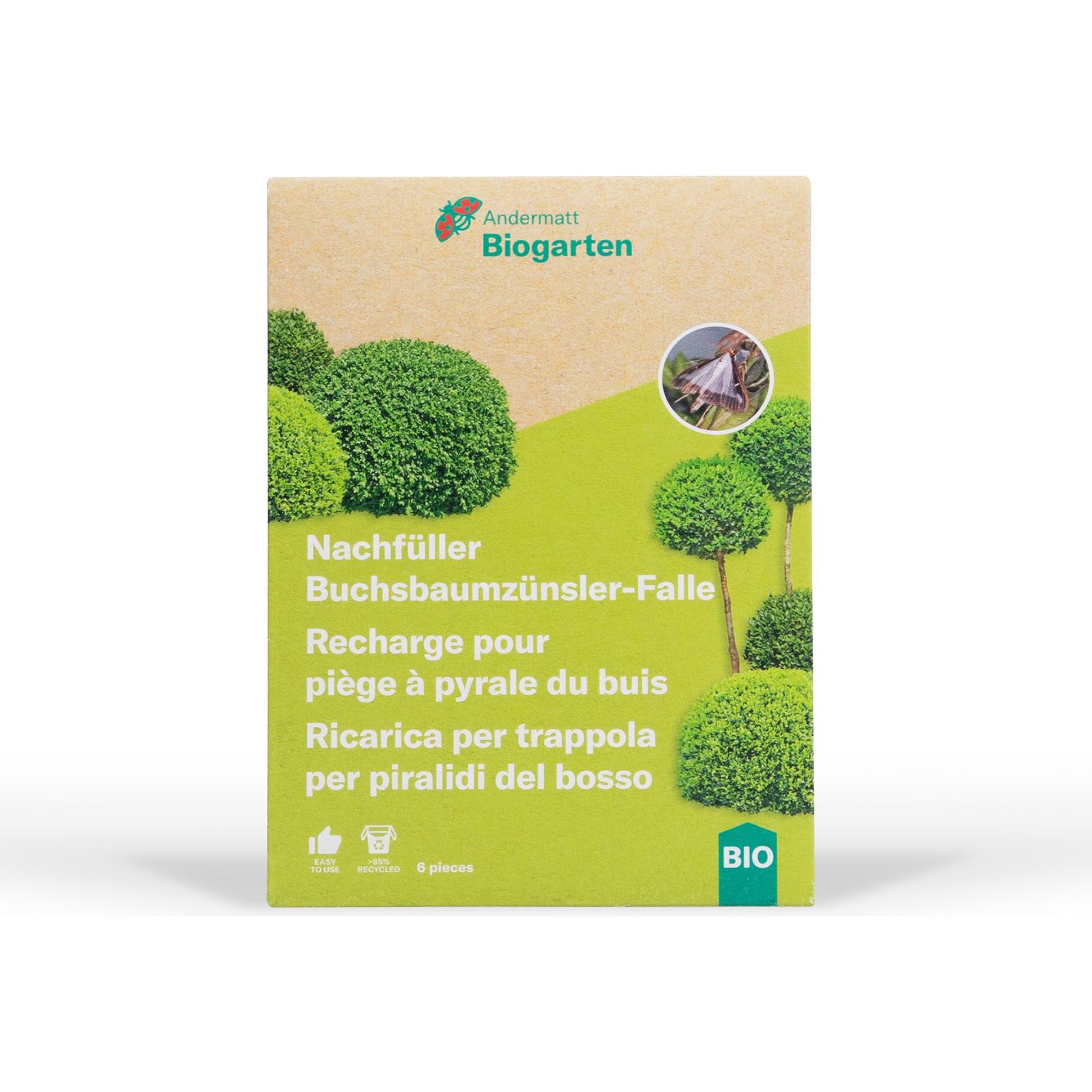 Andermatt Biogarten, Trappola animali, Ricarica per il piège à pyrale du buis
