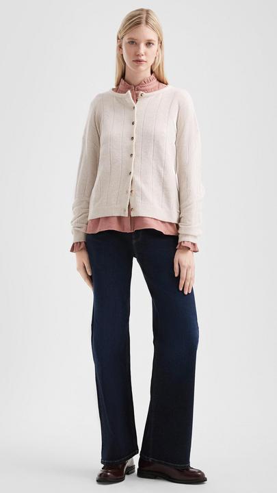 Produktbild s.Oliver Strickjacke Weicher Cardigan mit überschnittenen Schultern (M)