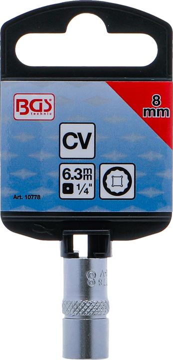 Actual product image BGS Socket, 12-point | 6.3 mm (1/4") Drive | 8 mm (8 mm)