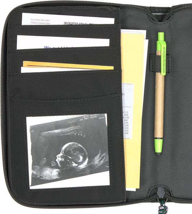 Actual product image Lässig Mutterpasshüllen Dokumenten-Tasche Mums Organizer - Black