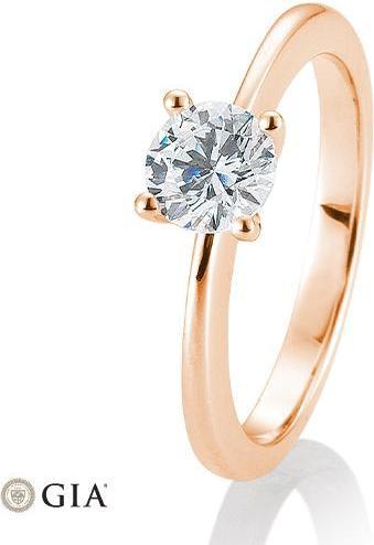 Actual product image Breuning 4 prong set 0.80-1.50 ct. (55, 585/14 K Gold)