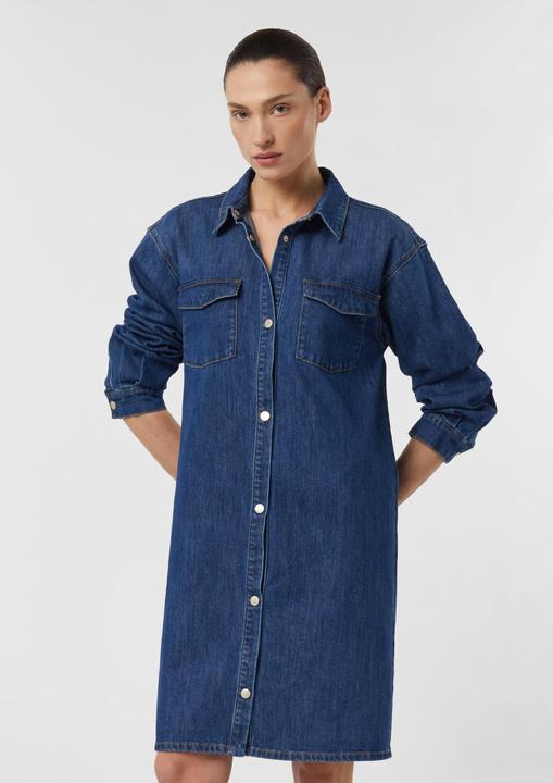 Image du produit Comma Kleid Kurzes Jeans Hemdblusenkleid (36)