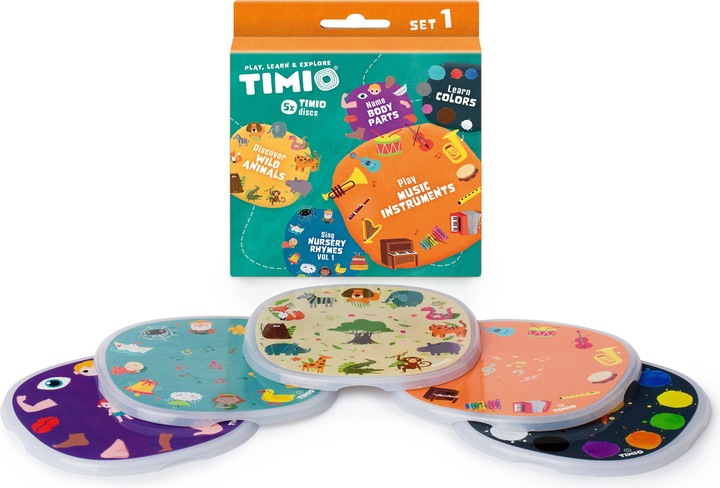 Timio Audio Disc Set 1 (French, Italian, German, Dutch, Portuguese, Multilingual, Spanish, English, Chinese)