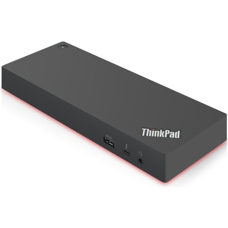 Lenovo 40AN0135IT (Thunderbolt, 13 Ports), Dockingstation + USB Hub, Schwarz, Rot