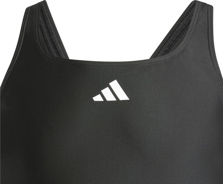 Produktbild adidas Mädchen 3-Stripes C-Back Swimsuit Kids Badeanzug, Black/White (164)
